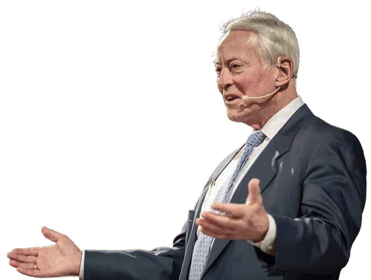 Brian Tracy speaking on stage